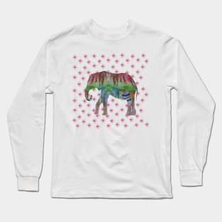 Elephant & Flowers Long Sleeve T-Shirt